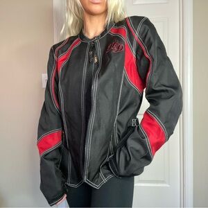 Harley-Davidson Women’s Motorcycle Jacket Reflective Water Resistant Large
